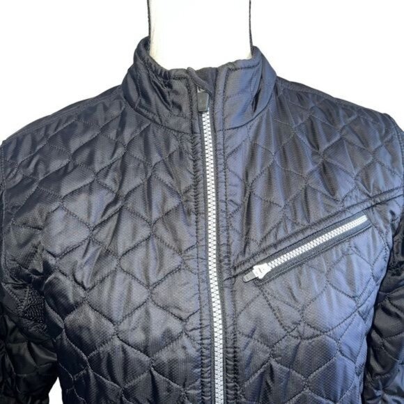 Obermeyer Black Quilted Jacket Womens Size 6 Weather Resistant - Picture 4 of 12